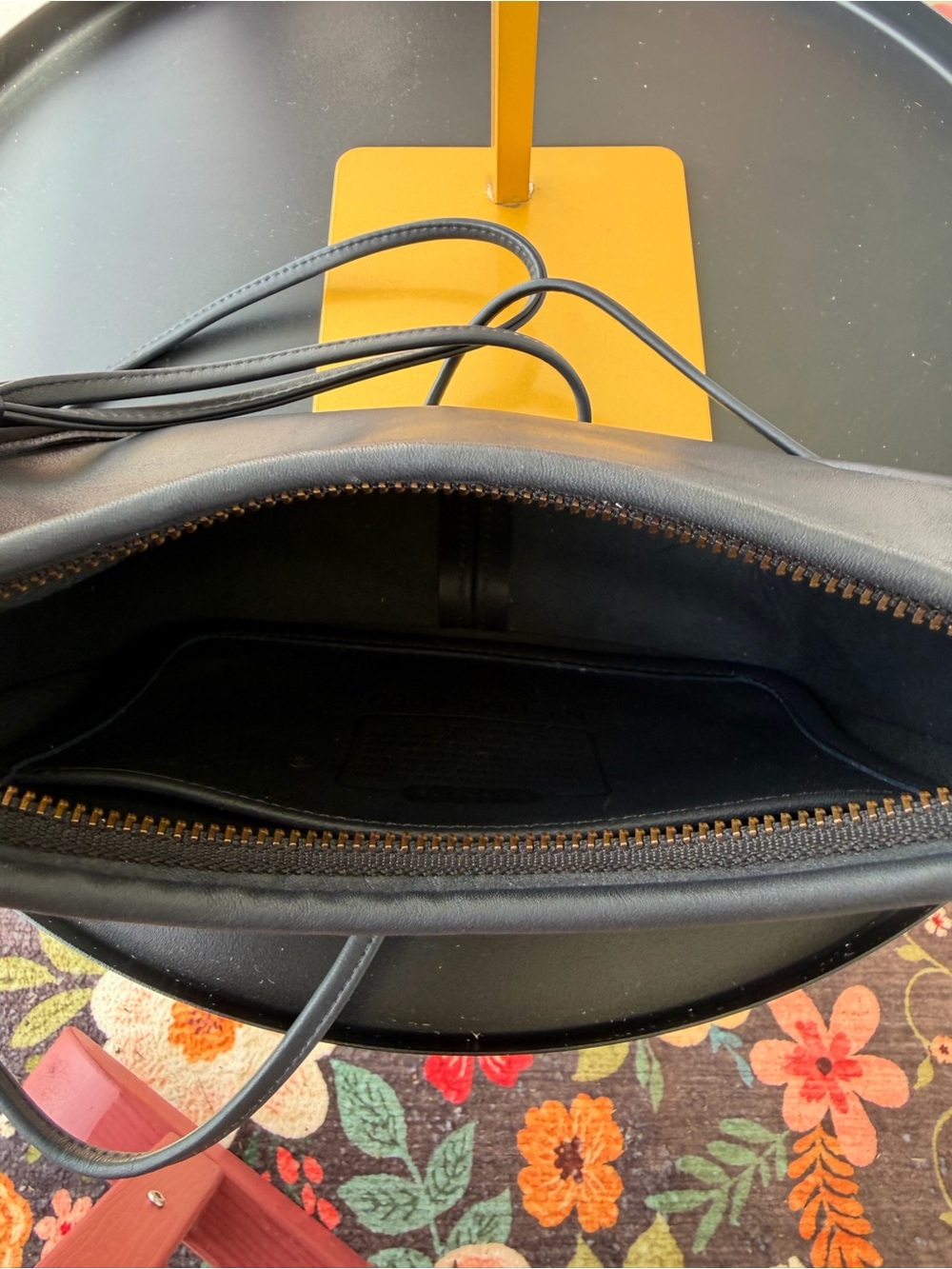 Vintage 1995 Coach Swinger Small Bag #4080 Black Leather Crossbody Made in USA - Picture 9 of 16